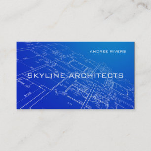 Carte De Visite Entreprise d'architecte, de constructeur et d'entr