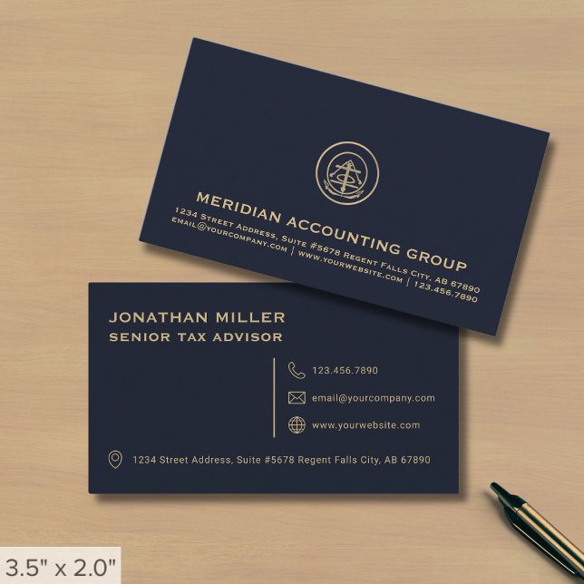 Carte De Visite Entreprise de comptabilité professionnelle (Créateur téléchargé)