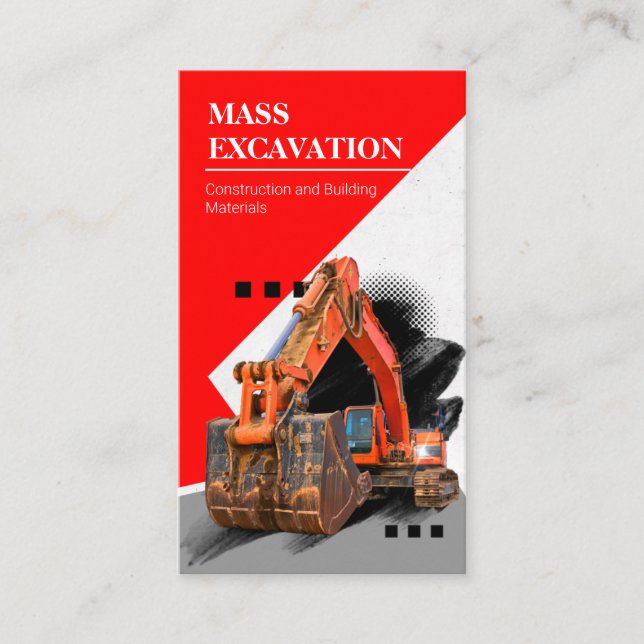 Carte De Visite Entreprise de construction et de construction d'ex (Devant)