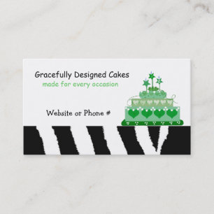 Carte De Visite Entreprise de Décoration de Gâteaux