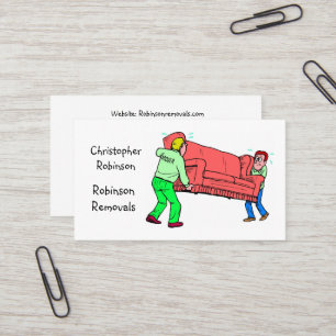 Carte De Visite Entreprise de déménagement