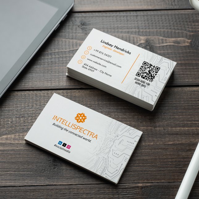 Carte De Visite Entreprise de développement logiciel | Moderne sim (Créateur téléchargé)