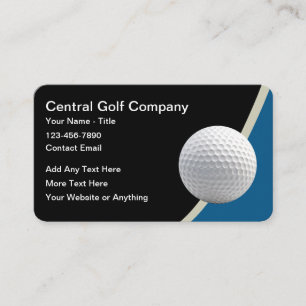 Carte De Visite Entreprise de golf moderne chic