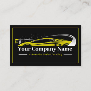 Carte De Visite Entreprise de lavage automobile et de detailing pr