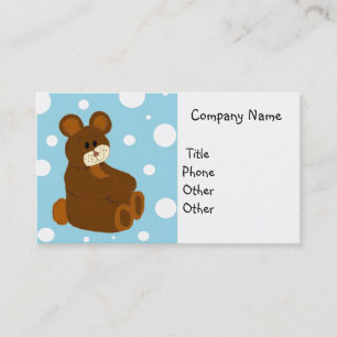 Carte De Visite Entreprise de nounours