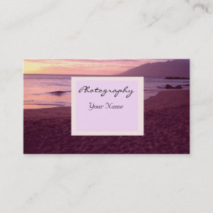 Carte De Visite Entreprise de photographie de coucher de soleil