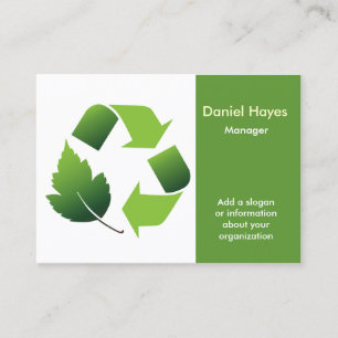 Carte De Visite entreprise de recyclage