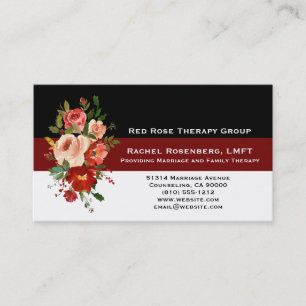 Carte De Visite Entreprise de thérapeute de couple et de famille L