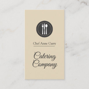 Carte De Visite Entreprise de traiteur Chef professionnel