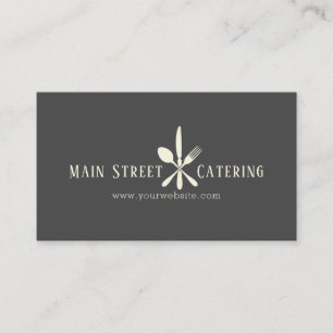 Carte De Visite Entreprise de traiteur Chef professionnel