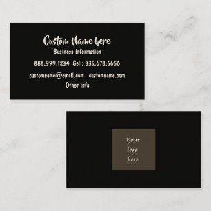Carte De Visite Entreprise personnalisée sur mesure avec votre log
