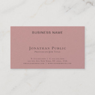 Carte De Visite Entreprise Plain Professional Moderne Élégant Luxe