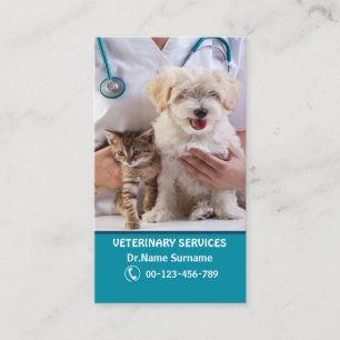 Carte De Visite Entreprise pour vétérinaire ou clinique
