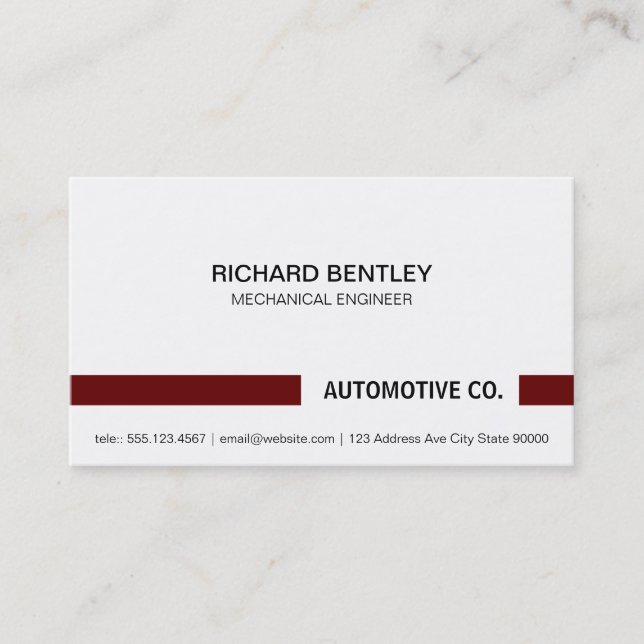 Carte De Visite Entreprise simple (Devant)