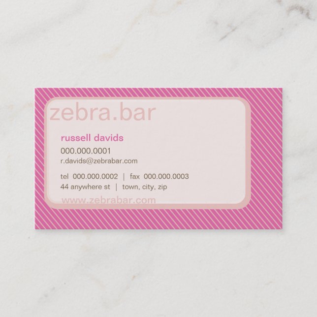CARTE DE VISITE :: entreprise trendsetter 10 (Devant)