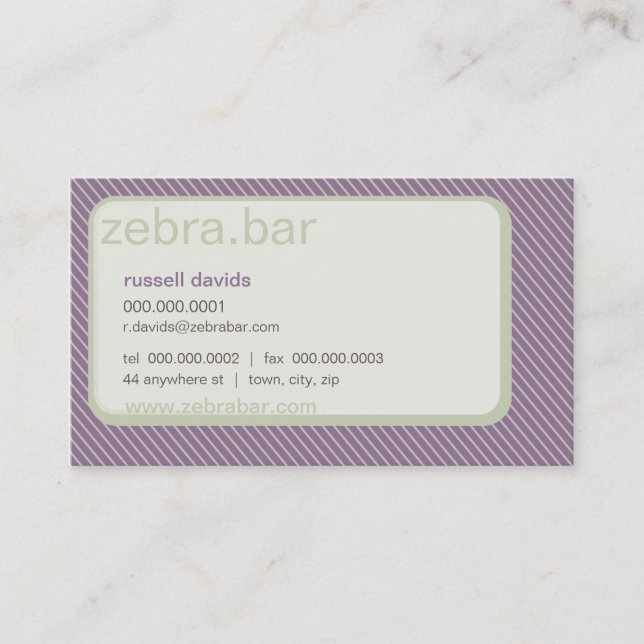 CARTE DE VISITE :: entreprise trendsetter 7 (Devant)