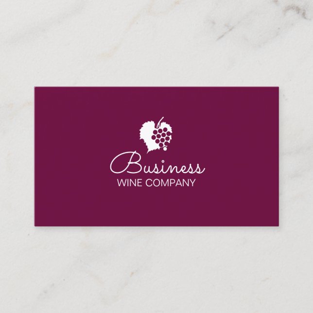 Carte De Visite Entreprise vinicole Plain (Devant)