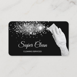 Carte De Visite Entreprises de nettoyage professionnel moderne