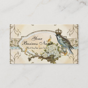 Carte De Visite Entreprises de publicité enchantées d'oiseaux de