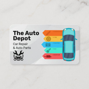 Carte De Visite Entretien automobile   Services de pièces automobi