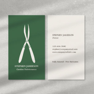 Carte De Visite Entretien de jardin Entretien de pelouse Jardinier