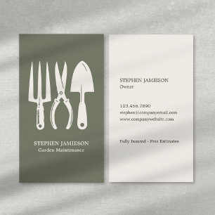 Carte De Visite Entretien de jardin Entretien de pelouse Paysagist