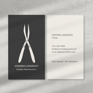 Carte De Visite Entretien de jardin moderne Entretien de pelouse J