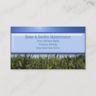Carte De Visite Entretien de jardinage de fauchage de pelouse