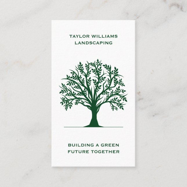 Carte De Visite Entretien de la pelouse Arbre de service Landscapi (Devant)