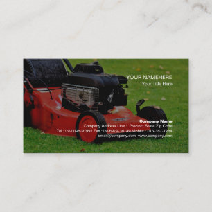 Carte De Visite Entretien de la pelouse Grass Mowing Gardener Pays