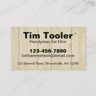 Carte De Visite Entretien de la pelouse Handyman