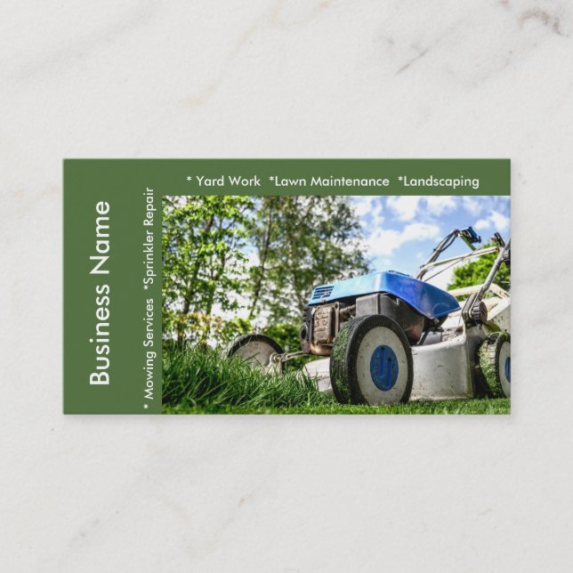 Carte De Visite Entretien de pelouse et services (Devant)