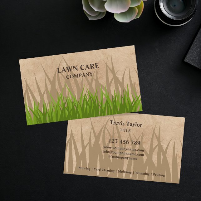 Carte De Visite Entretien de pelouse professionnel Landscaping Jar (Créateur téléchargé)