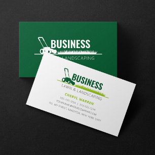 Carte De Visite Entretien de pelouse verte professionnel Paysagist