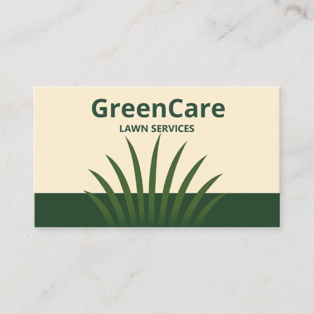 Carte De Visite Entretien minimal de pelouse (Devant)