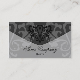 Carte De Visite Enveloppe Damas (Noir Et Blanc)