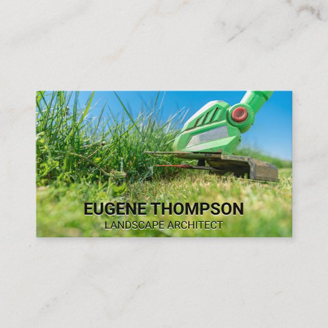 Carte De Visite Épave-herbe à herbe coupante (Devant)