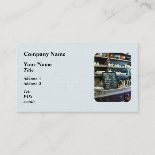 Carte De Visite Épicerie en magasin général