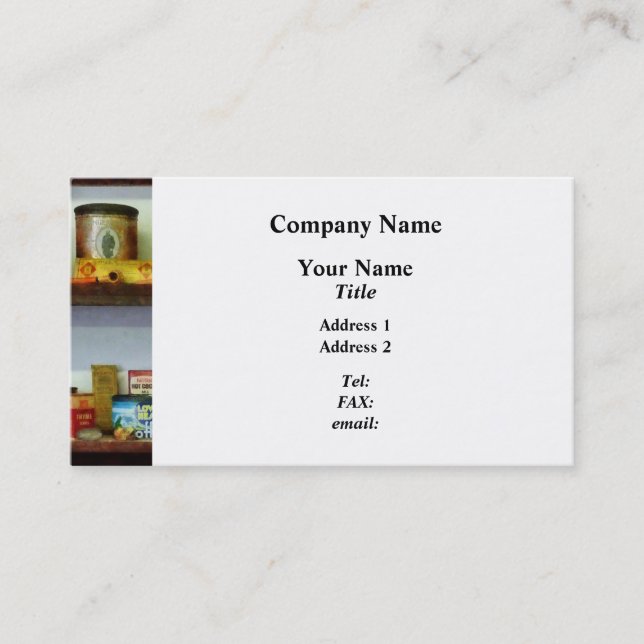 Carte De Visite Épicerie faisante le coin (Devant)