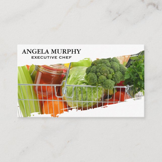Carte De Visite Épicerie | Légumes (Devant)