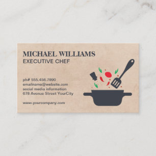 Carte De Visite Épices et Cuisine alimentaire en Pot