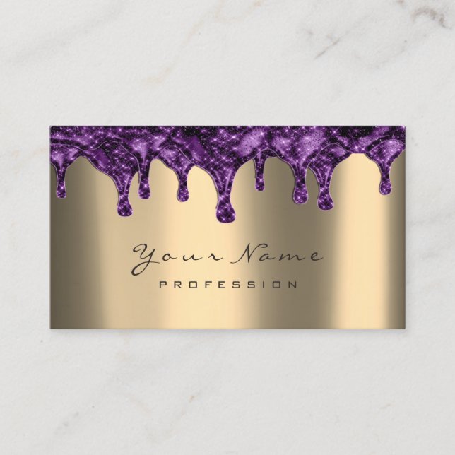 Carte De Visite Épilation de cire clous Dépilation Violet Violet S (Devant)