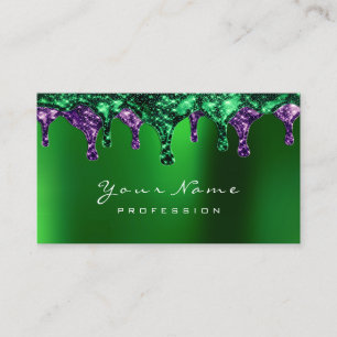 Carte De Visite Épilation de cire Dépilation ongles Plum vert Viol