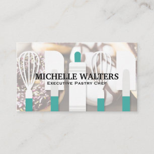 Carte De Visite Épingle à rouleaux de spatule de Whisk   Donuts