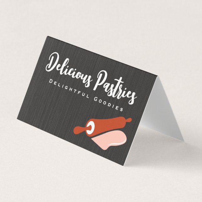 Carte De Visite Épingle à rouleaux et goudron | Culinaire (Devant)