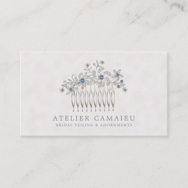 Carte De Visite Épouser les bijoux nuptiales d'accessoires de (Devant)
