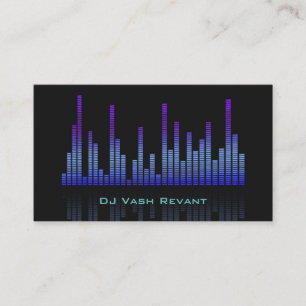 Carte De Visite Equalisateur DJ