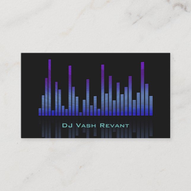 Carte De Visite Equalisateur DJ (Devant)