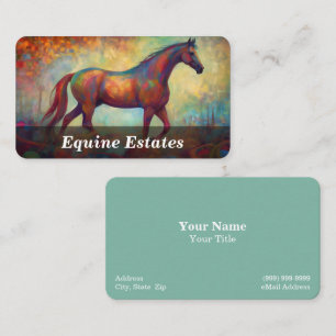 Carte De Visite Equestre / Equin / Cheval