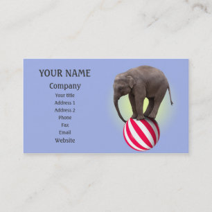 Carte De Visite Équilibrer l'éléphant
